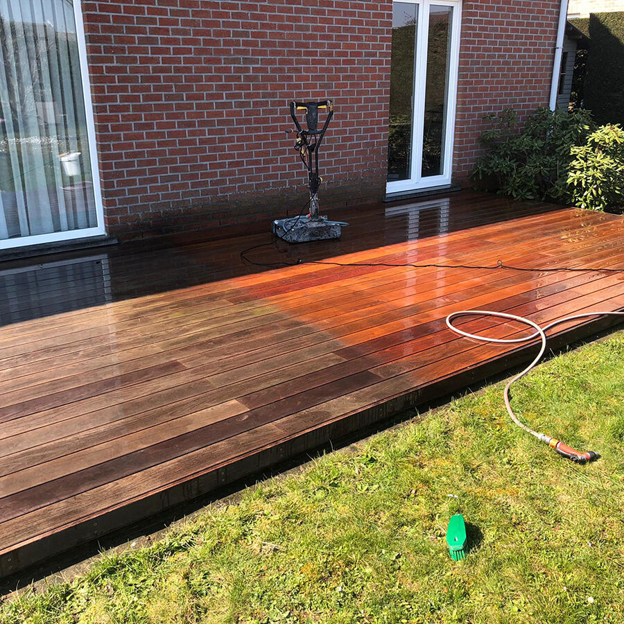 Nettoyage terrasse avant/après par North Group